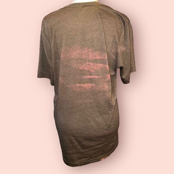 Handmade Tee (S M L) 'Yeehaw' Bleach Splattered Pattern T-Shirt - Picture 6 of 10